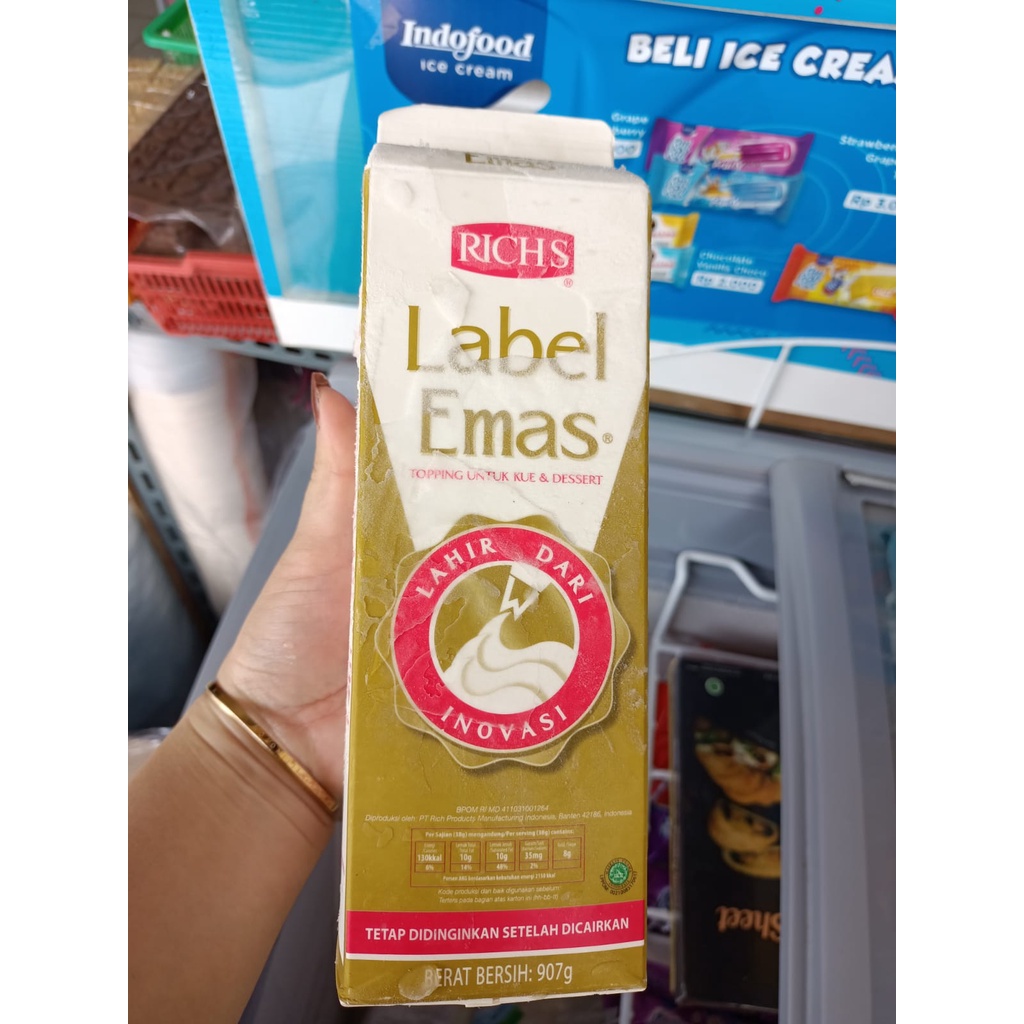 

Richs Gold Label Whipping Cream 907gr (khusus instant)
