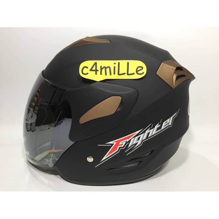 Helm GM Fighter Black Dop