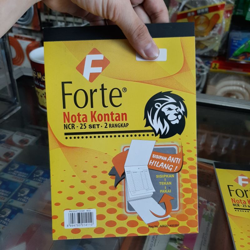 

Forte / Gelatik Buku Nota Besar 2Rangkap 25set