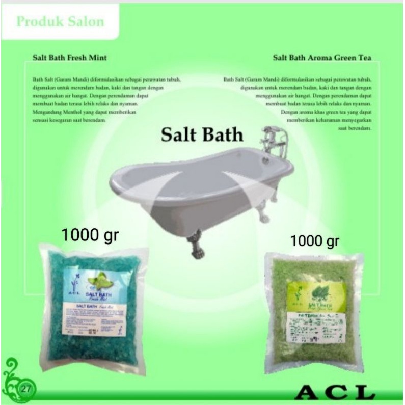 Jual ACL SALT BATH / GARAM SPA 1 kg | Shopee Indonesia