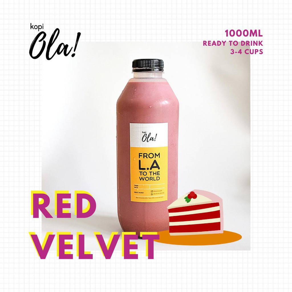 

RED VELVET LATTE LITERAN!!!