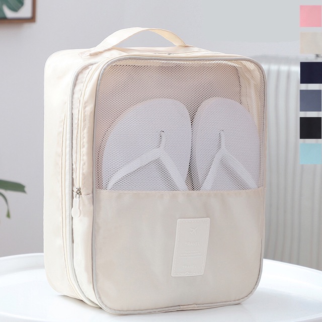 Tas Sepatu Sendal Jalan-jalan Shoes Sandals Multipurpose Travel Bag Multi Compartment Multifungsi Portable Ringan