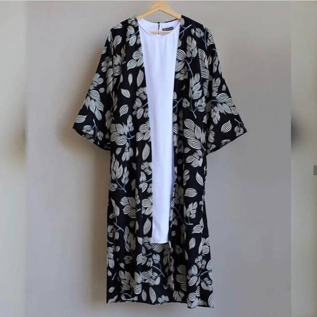 LEAFY LONG CARDI//CARDIGAN LEAFY//CARDIGAN MOTIF DAUN