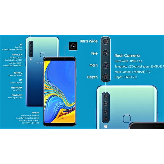 Jual samsung galaxy a9 (2018) 6/128gb Harga Terbaik - Desember 