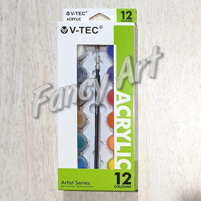 

Hot Sale V-Tec Mini Acrylic Set 12 X 5Ml / Cat Akrilik Berkualitas