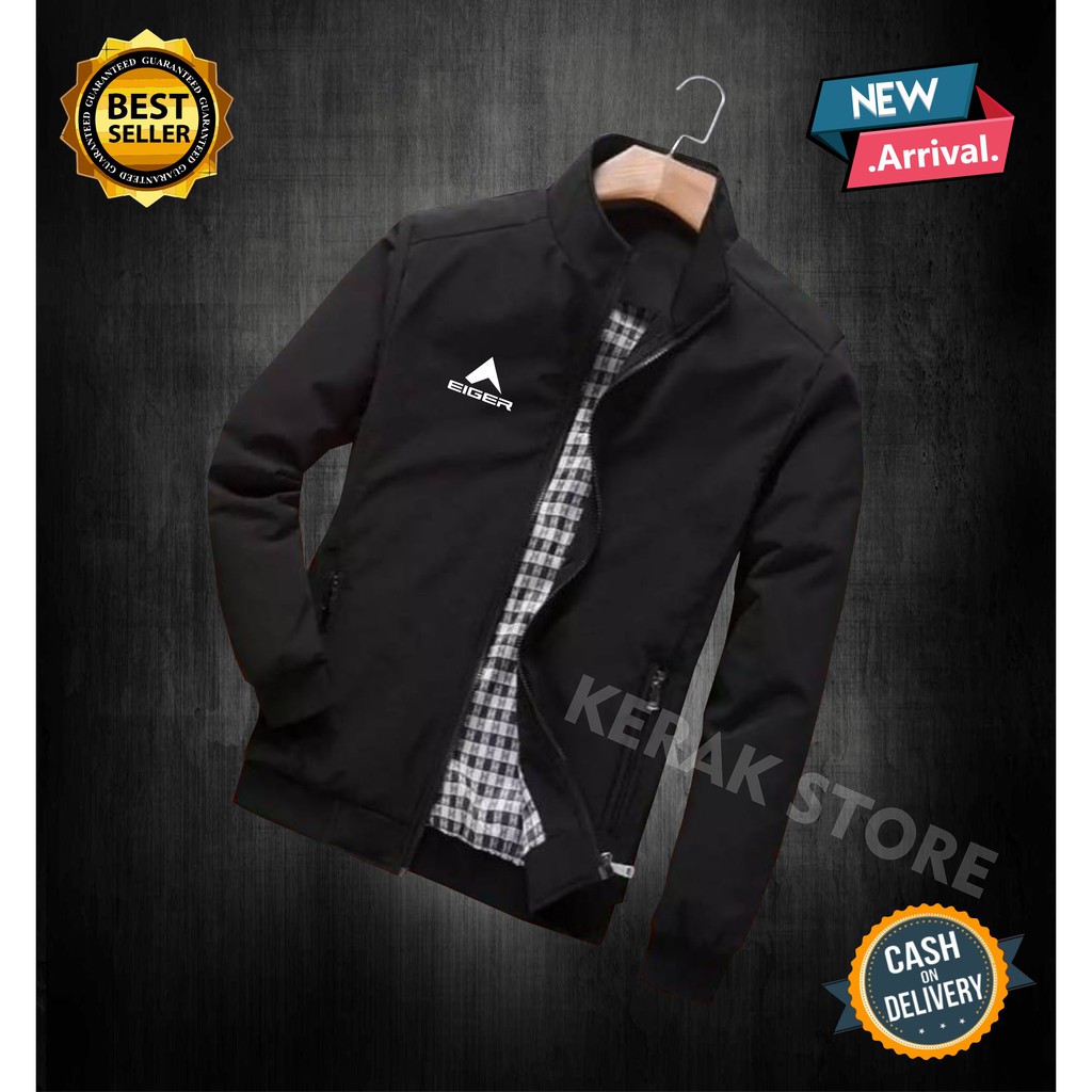 Jaket Bomber Kasual Premium Parasut semi anti air PRIA WANITA REI OUTDOOR