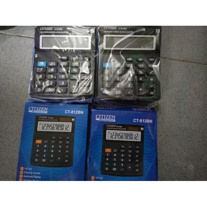 Kalkulator Citizen type CT812-BN - Calculator Citizen 12 Digit / Kalkulator Murah