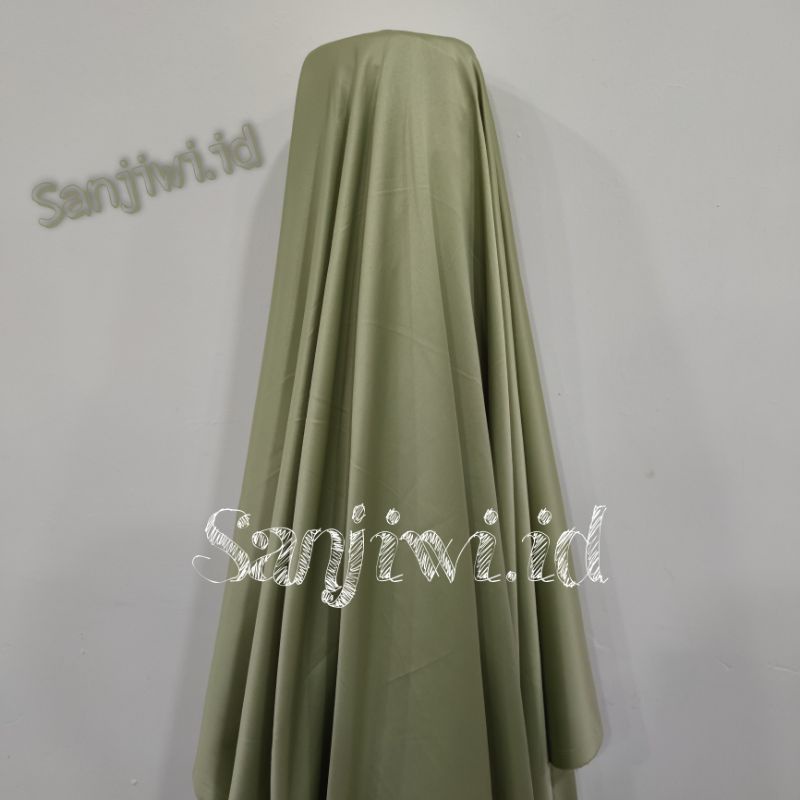 Kain SATIN VELVET PREMIUM / Kain Satin Bridesmaid High Quality-Sage green