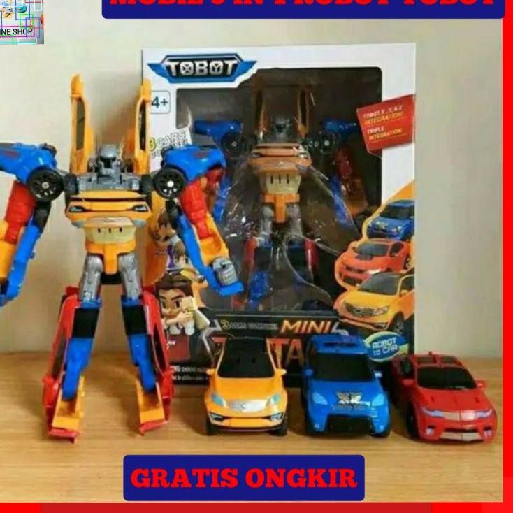 ✅ Ready Stock  MAINAN TOBOT TOROT TRITAN XYZ 3 IN 1 ROBOT ANAK ASLI SNI 8EL