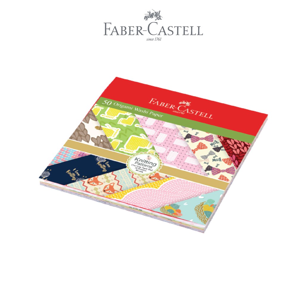 Faber-Castell Origami Washi Paper Knitting Pattern 16x16