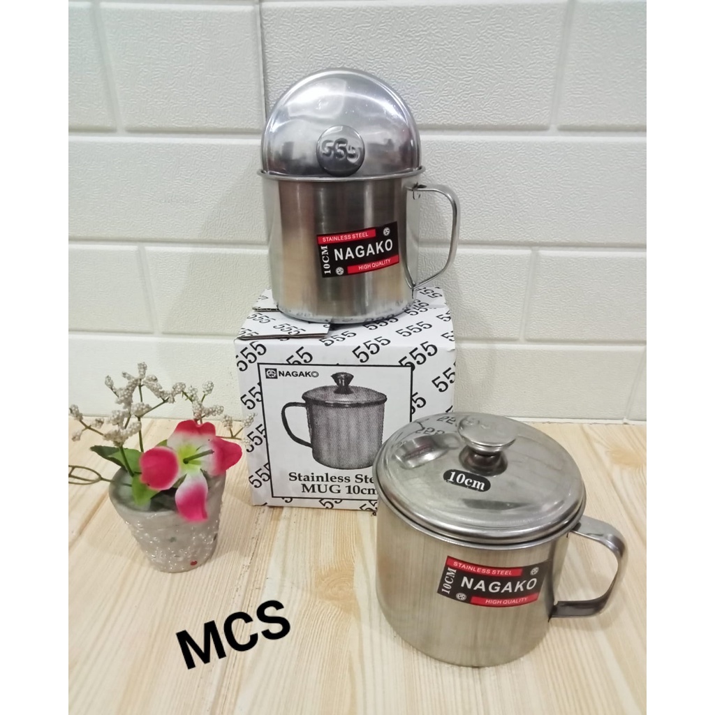 MUG STAINLESS NAGAKO 555 / MUG STAINLESS 10CM