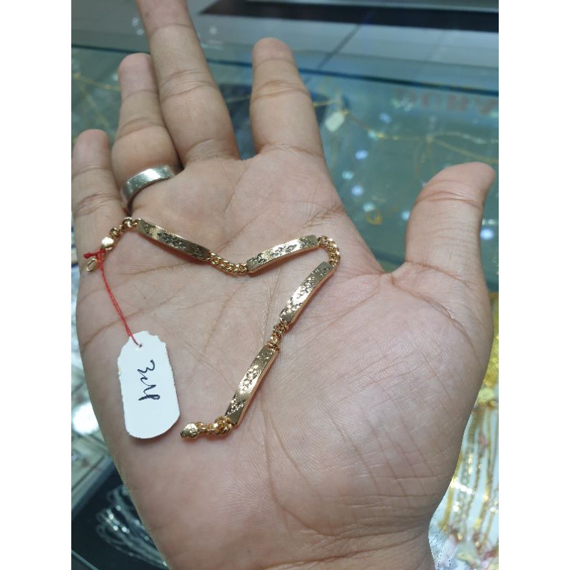 gelang emas bagus 700 nori sambung plat