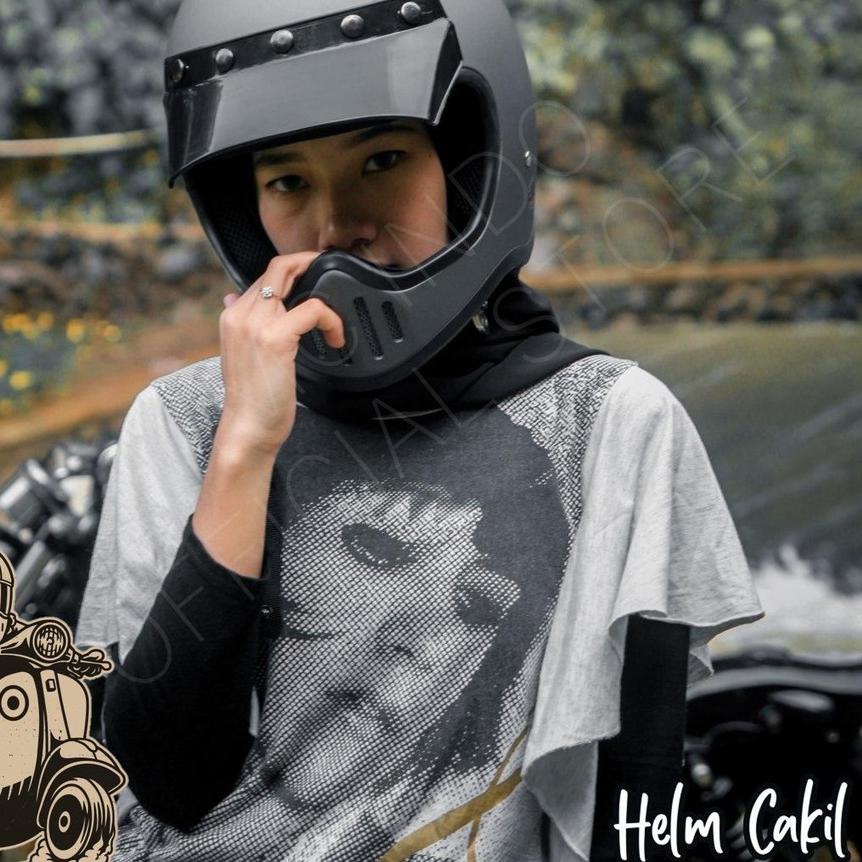 ✮ Helem Helm Rimc Cakil M50 Yellow Silver Maroon Helmet Motor Premium Full Face Paket Ganteng SNI ◄