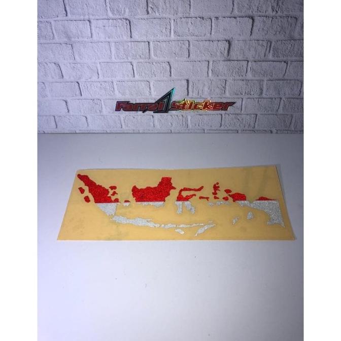 

stiker sticker PETA INDONESIA merah putih farr3l55 Ayo Order
