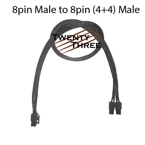KABEL MODULAR CORSAIR EPS 8 PIN TO 8 (4+4) PIN Extender POWER MOBO PSU