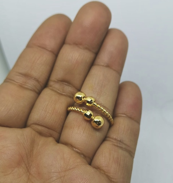 Cincin wanita //cincin spiral bisa di atur besar dan kecil//cincin lapis emas //perhiasan