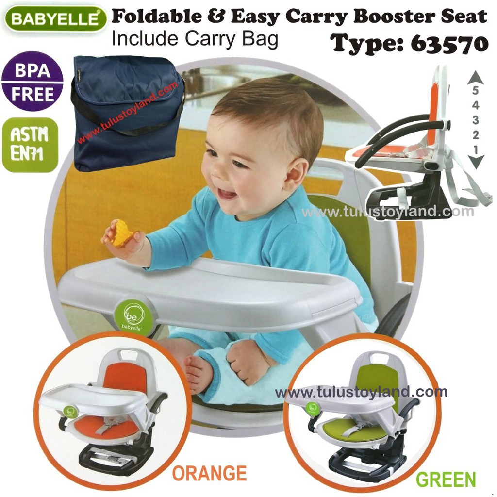 FREE MAKASSAR ONGKIR Kursi Makan Booster Seat Babyelle 5 Posisi Ketinggian