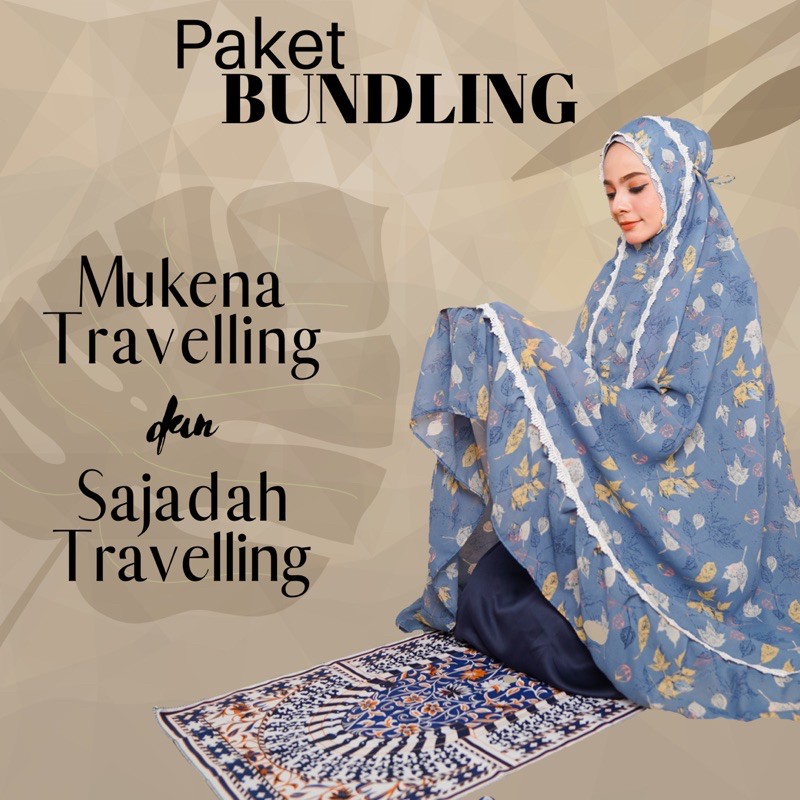 PAKET BUNDLING MUKENA TRAVELLING + SAJADAH TRAVELLING