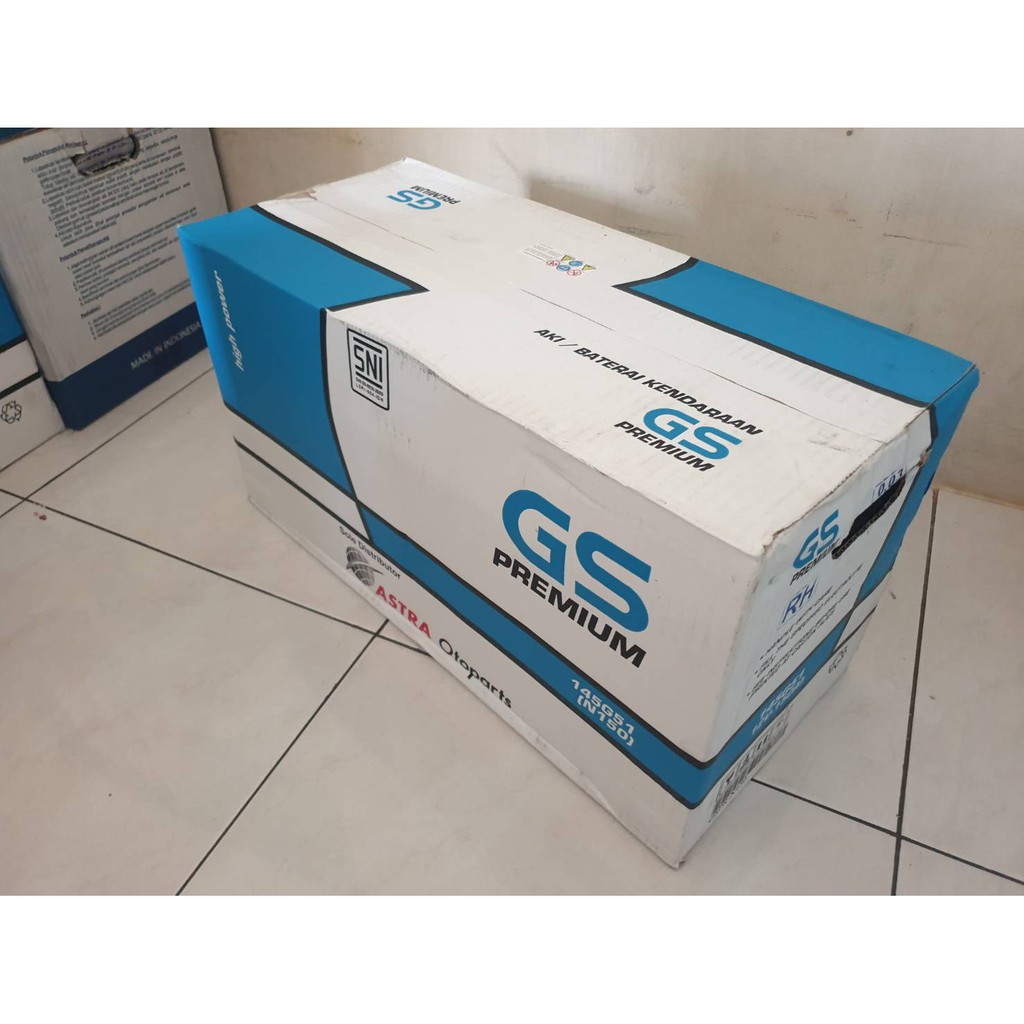 AKI GENSET GS PREMIUM ASTRA N150 / 145G51 AKI BASAH 12V / 150Ah