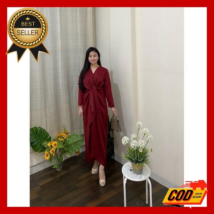 Ak Yurica Sabrina Dress Midi Dress Dress Formal Casual Bodycon Dress P Elencia Dress Hijab Friendl