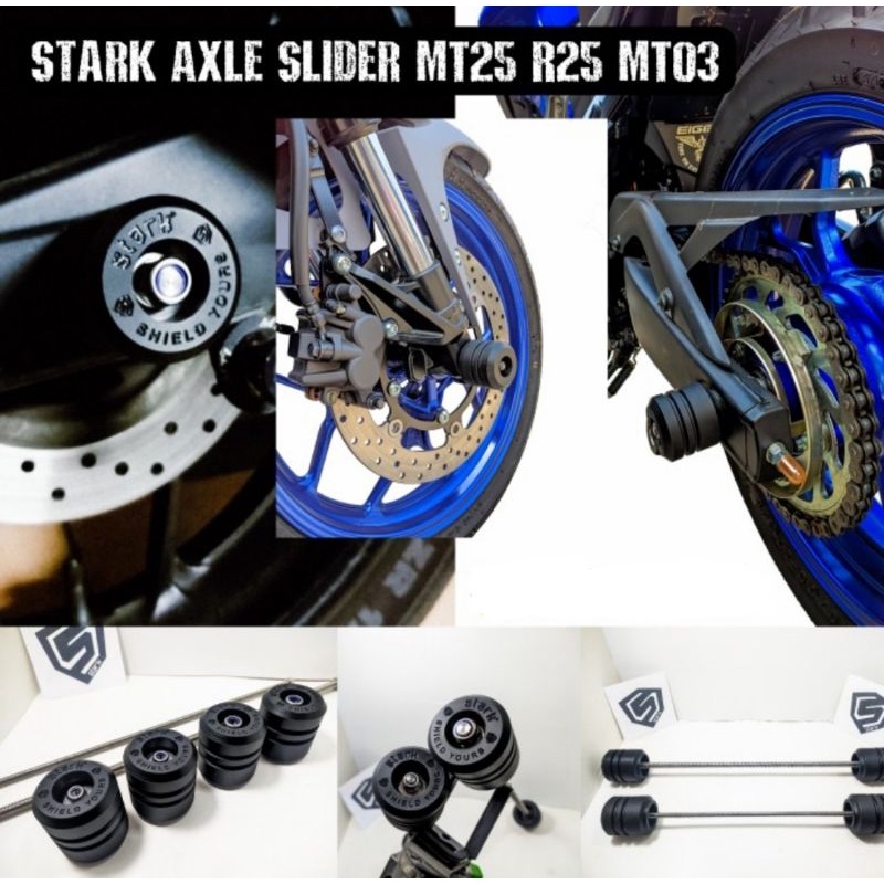 AXLE SLIDER Yamaha MT25 R25 - Frame Slider & Muffler Slider