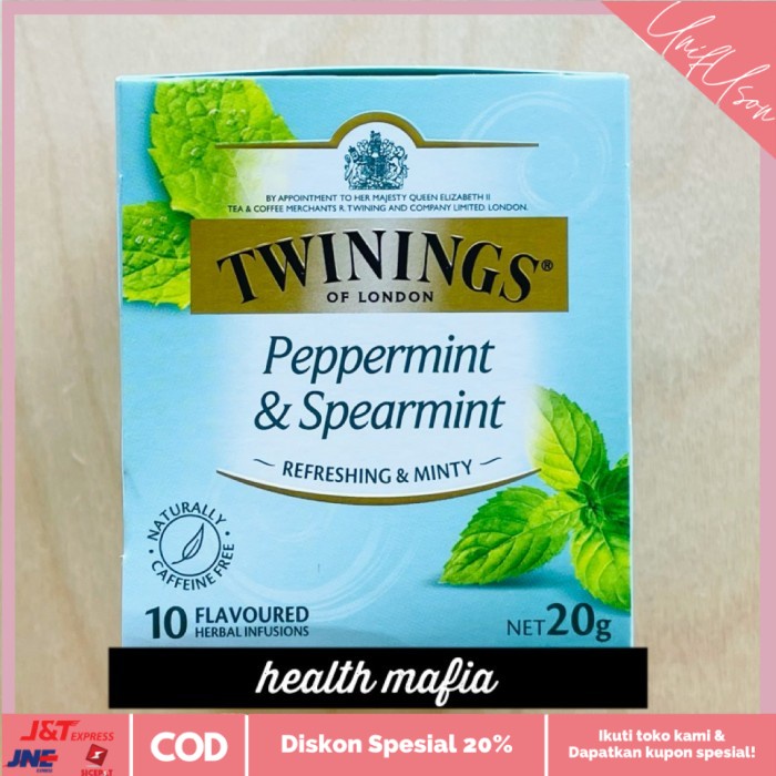 

⭐COD⭐ Twinings Peppermint & Spearmint 10 Tea Bags