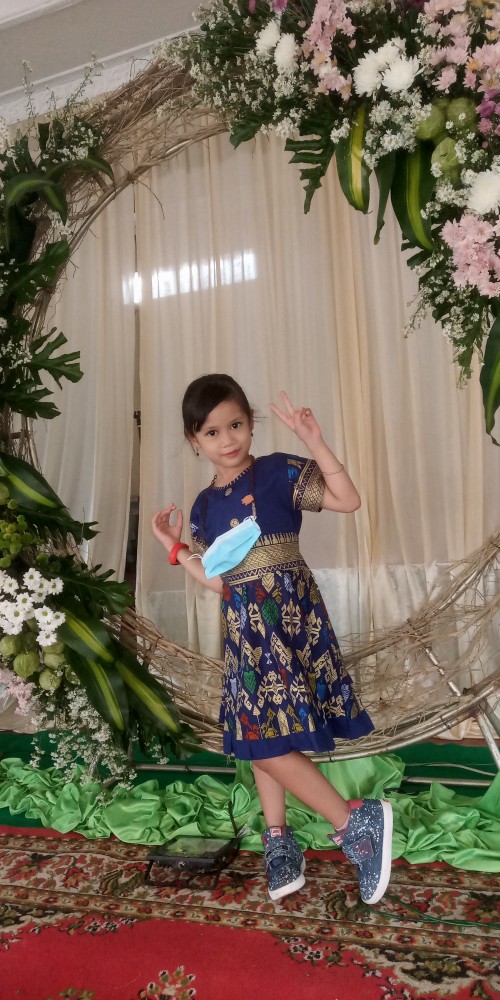 Qnunbatik Batik Family/keluarga Rok N Blus Santika Panjang