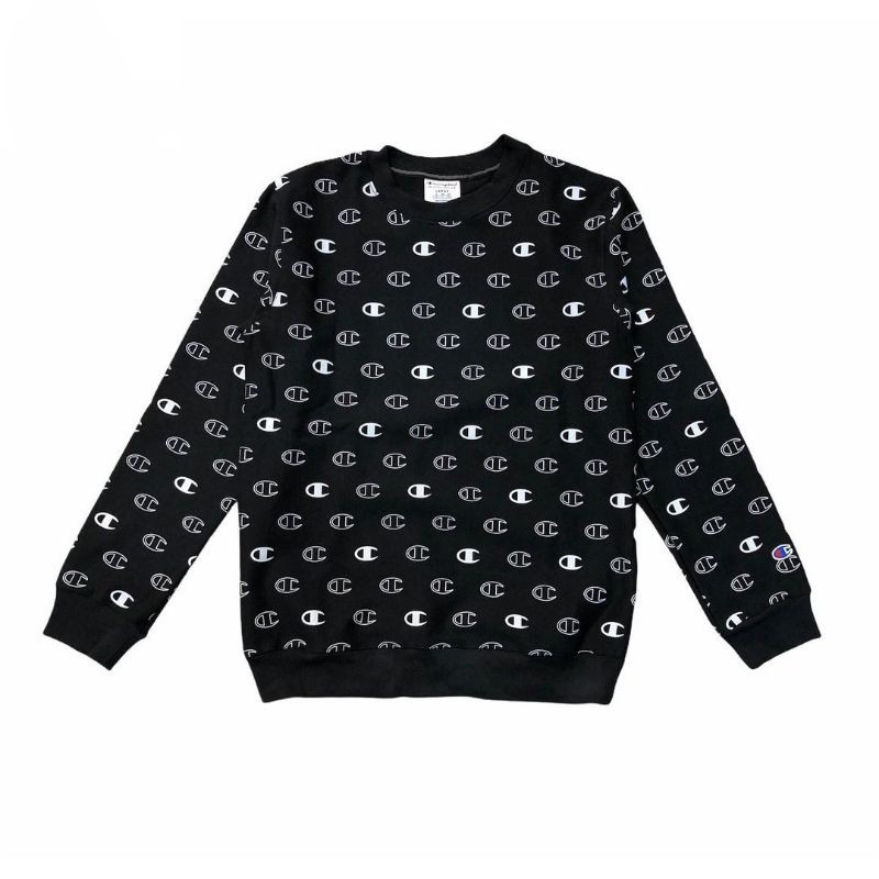 Crewneck Champion Full Print Black
