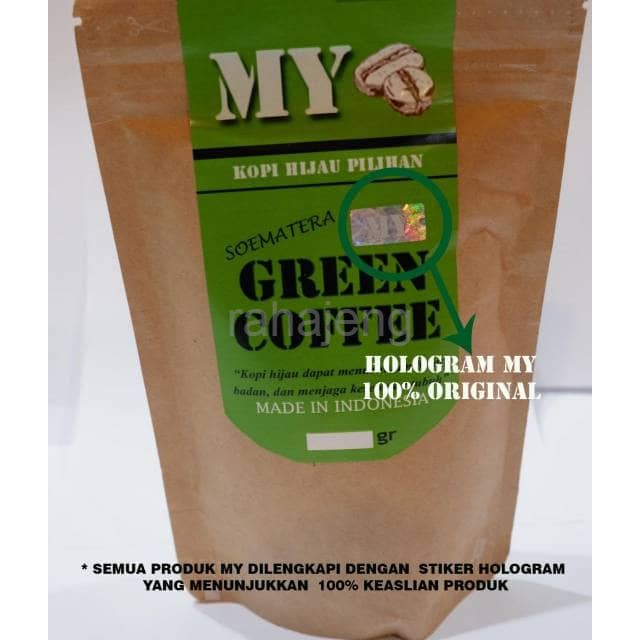 

MY GREEN COFFEE/ KOPI HIJAU/ KOPI DIET SACHET (TEA BAG) ISI 30 PCS