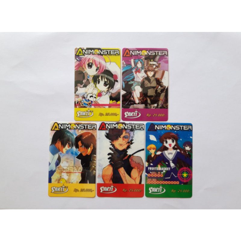 Koleksi Kartu Telepon bekas Sakti Animonster