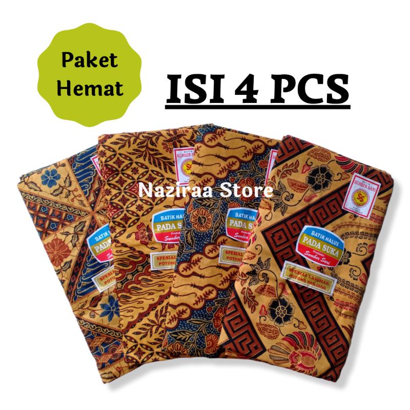 4 Pcs Kain Jarik Halus Padasuka/ Kain Panjang Samping Kebat Melahirkan