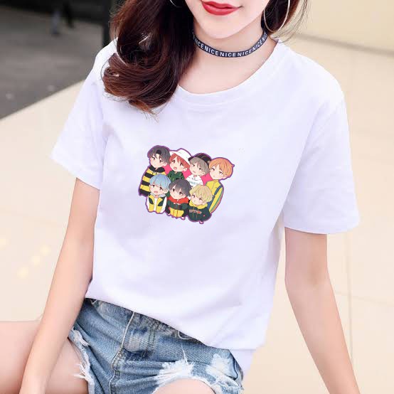 YOURSTYLE1119 -KAOS KARAKTER ANIME BAJU KAOS WANITA DISTRO UNISEX OVERSIZE JUMBO CASUAL KEKINIAN