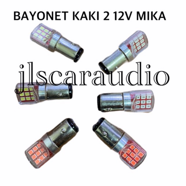 BAYONET KAKI 2 12VOLT MIKA REM KEDIP