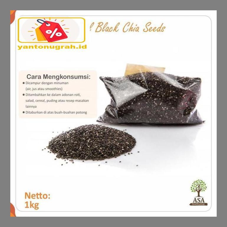 

S50Mkkar Black Chia Seeds 1 Kg Dr05Ytd