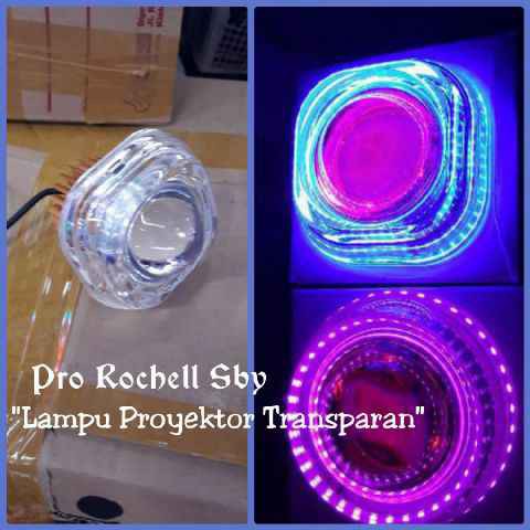 LAMPU PROJIE LED / PROJIE MOTOR MODEL TRANSPARAN