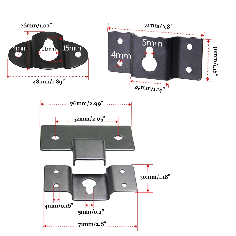 Vivi Bracket Gantung Dinding Stand Holder Speaker Wireless Portable Bahan Besi