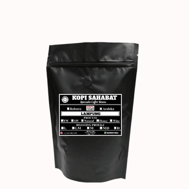 

KOPI ROBUSTA LAMPUNG Full Wash, Biji / Grind Bens, 100% Biji kopi pilihan asal Lampung