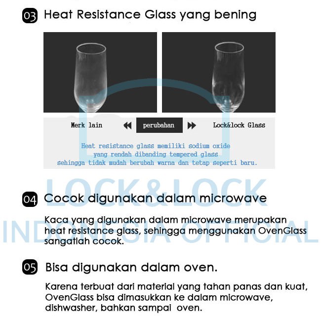 LocknLock Oven Egg Glass Steamer 460ml - LLG506