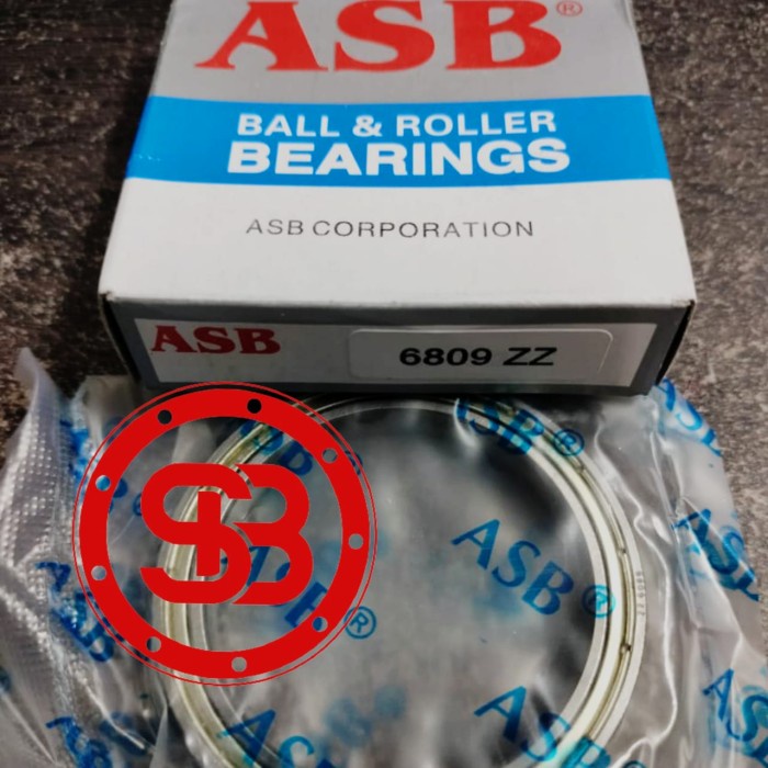 Bearing / Laker / Laher 6809 Zz(Tutup besi) ASB