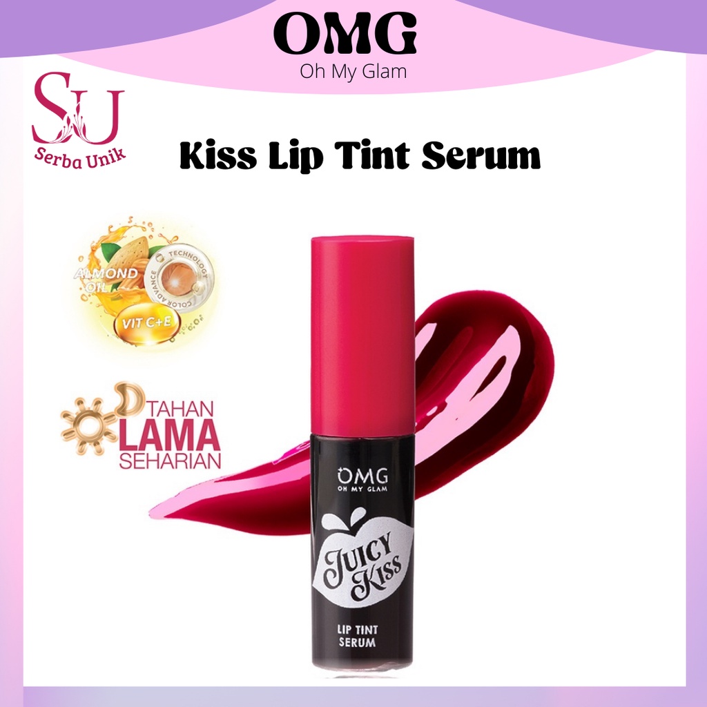 OMG Oh My Glam Juicy Kiss Lip Tint Serum | Serum Bibir | Liptint