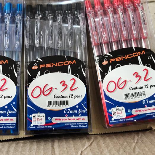

℗ Pulpen 0.7 cetek /pack isi 12pcs - Hitam ✫