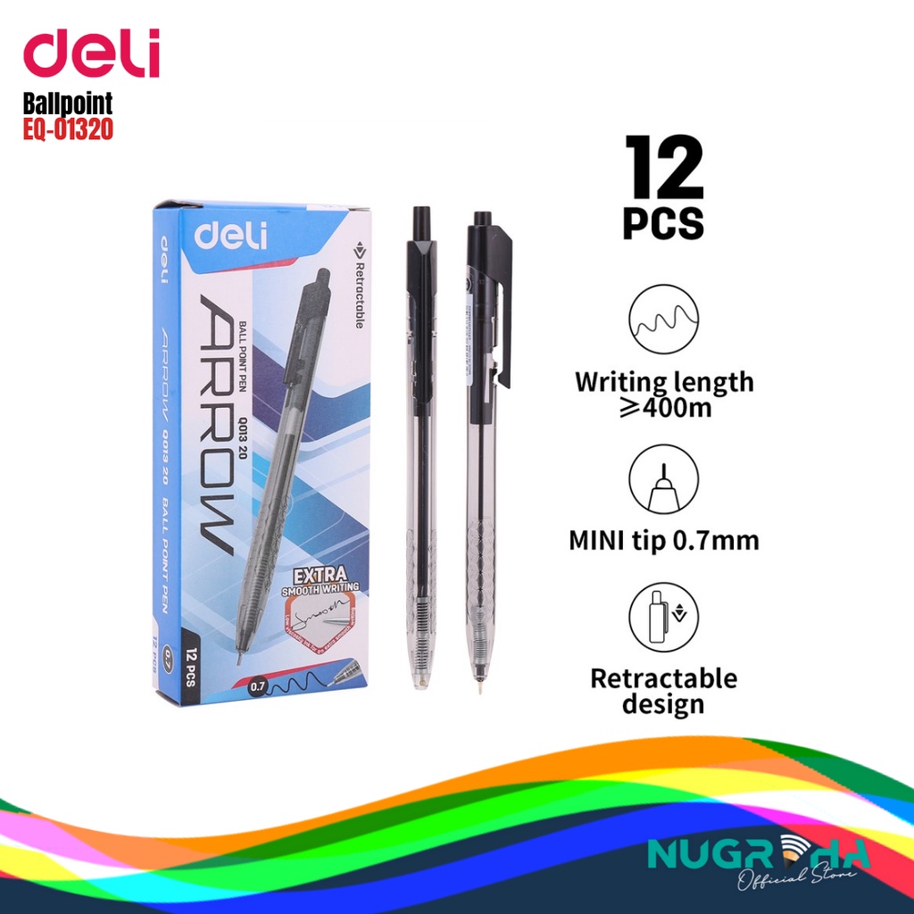 

BALLPOINT / PENA / PEN DELI EQ01320 HITAM