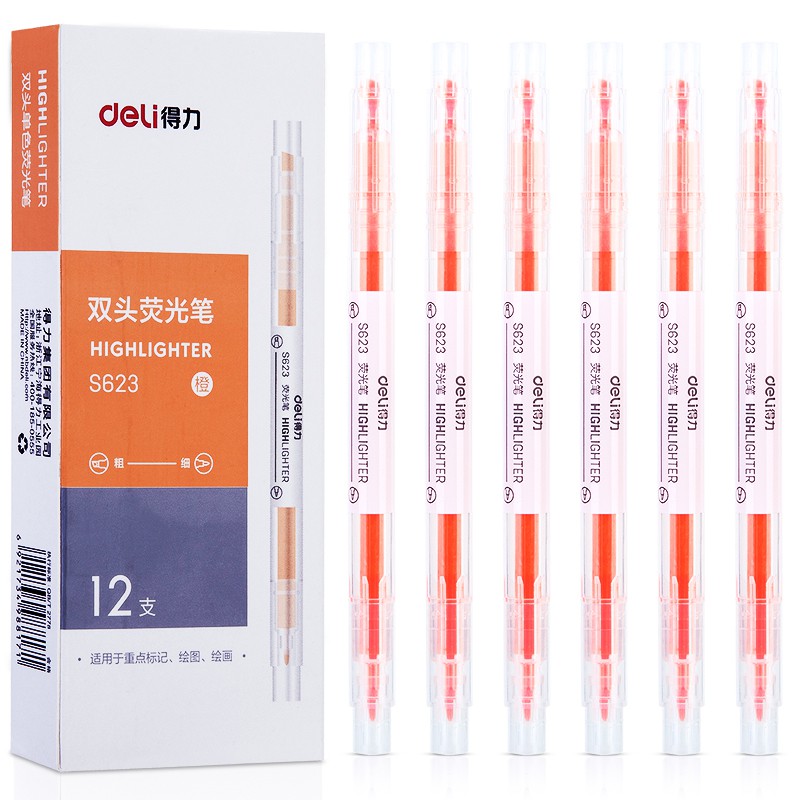 

Deli Highlighter 6-Warna Candy, cocok untuk pelajar double lead S623