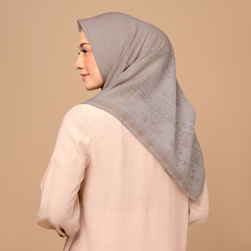 Diario - Kerudung Segi Empat Printing Collection-Grn bark