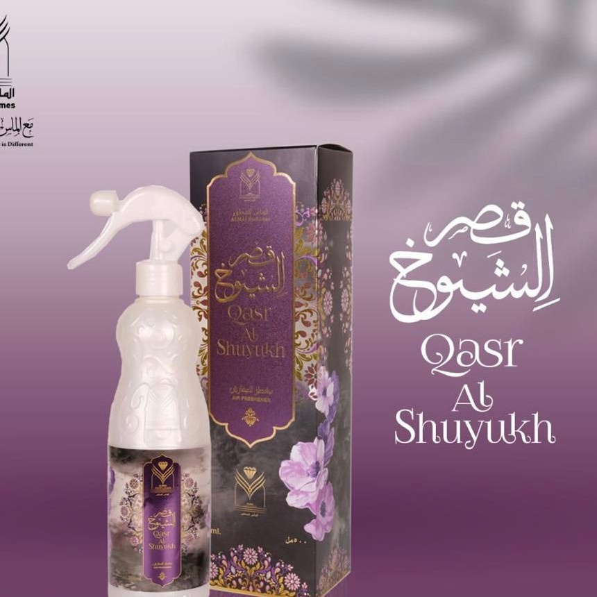 ALL VARIAN Air Freshner ALMAS Pengharum Ruangan Karpet Sofa Horden Pewangi Mobil Spray 500ml Aroma Gahru Sultany Ashel Aloud Layali Jawad al Oud AsarerAgadheer AL Adiafah Samu Al Oud Qasr Dal Al KaramArab Bakhoor Bukhur Bakhour 500 ML