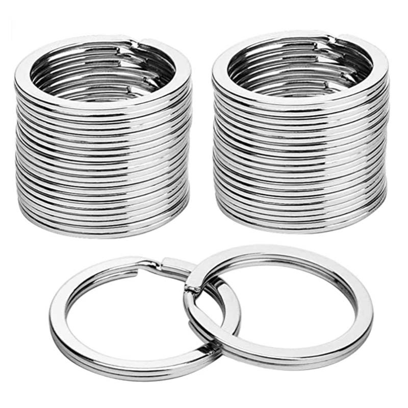 20 buah gantungan kunci bulat datar gantungan kunci selempang