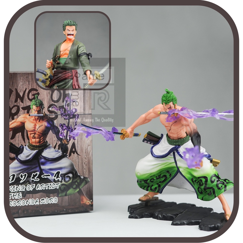 Action Figure Anime One Piece Roronoa Zoro King of Artist