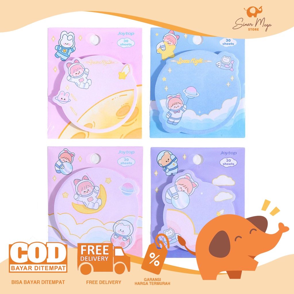 

Space Flight Buddy Round Sticky Notes / Memo Sticky Notes Motif Gambar Lucu Unik Murah Berkualitas