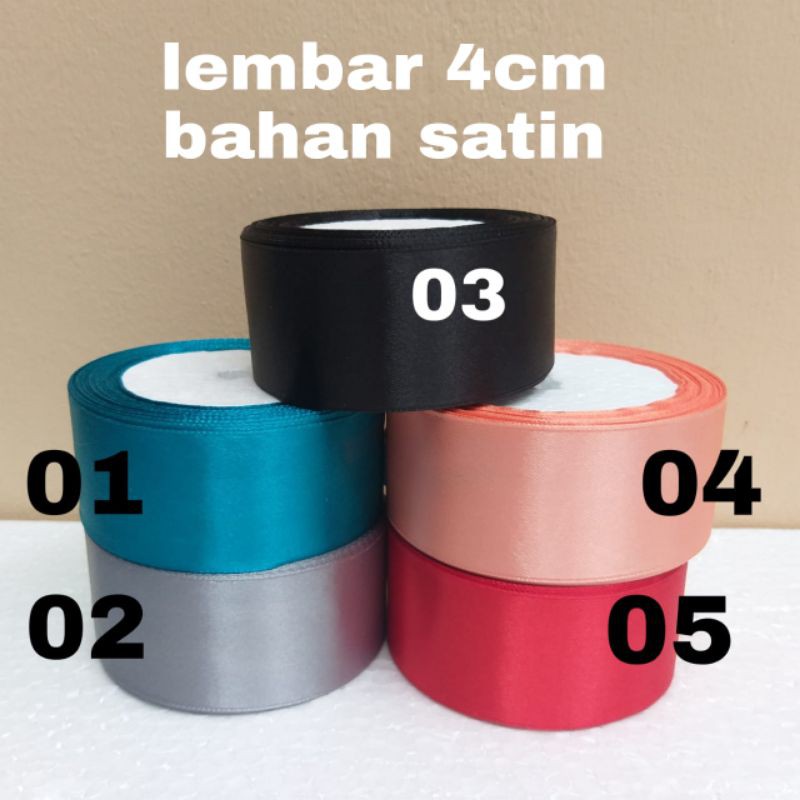 pita satin elegant 4cm Per Meter