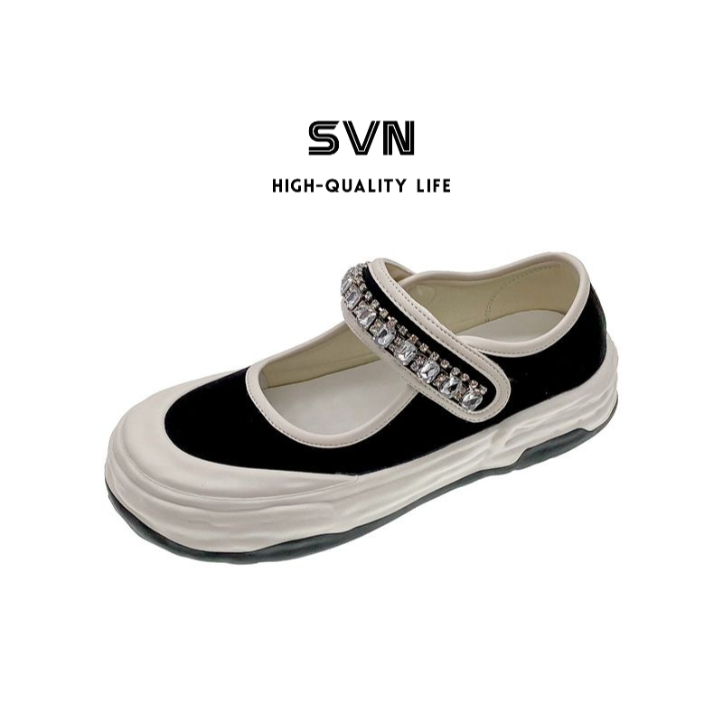 [GROSIR][COD] SEVEN_DAY SEPATU MANIK-MANIK SLIP ON FASHION WANITA FQ-337 HITAM